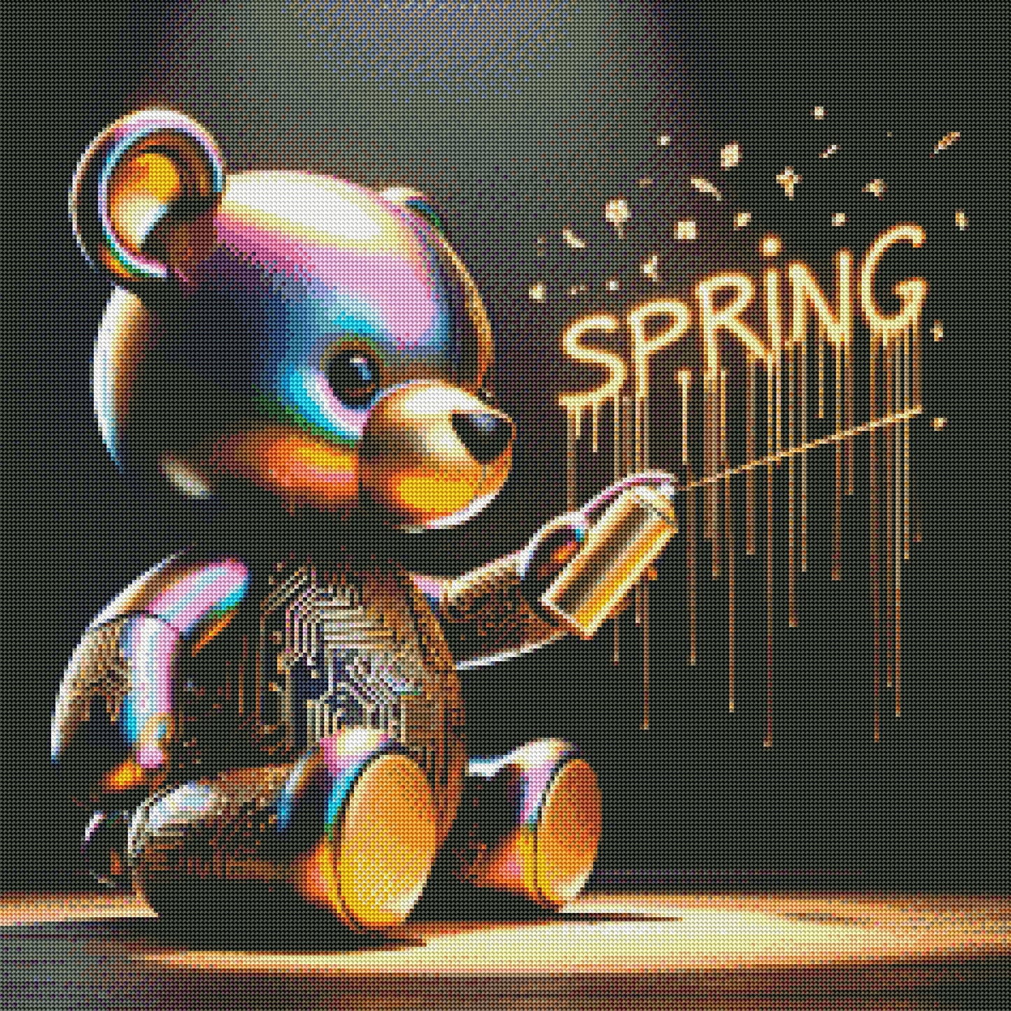 Golden Spring Bear by Stellar Designz (Last Chance! Retiring Beauties On Sale Now)