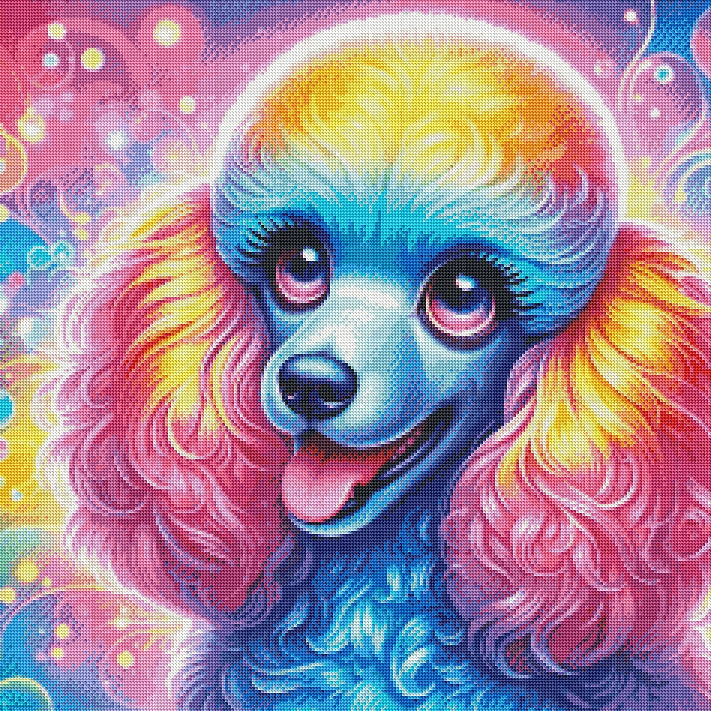 Happy Poodle by Theresa Raymer
