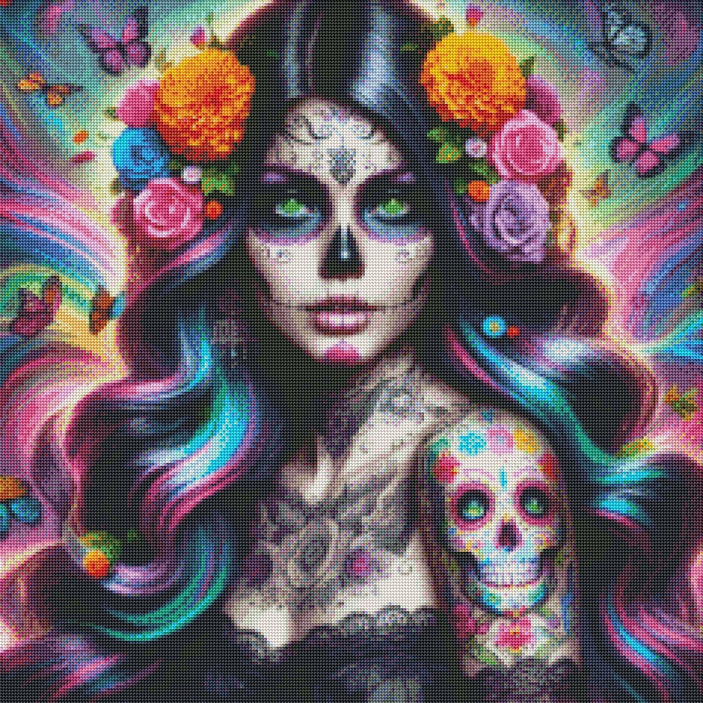 Day Of The Dead Beauty by Theresa Raymer