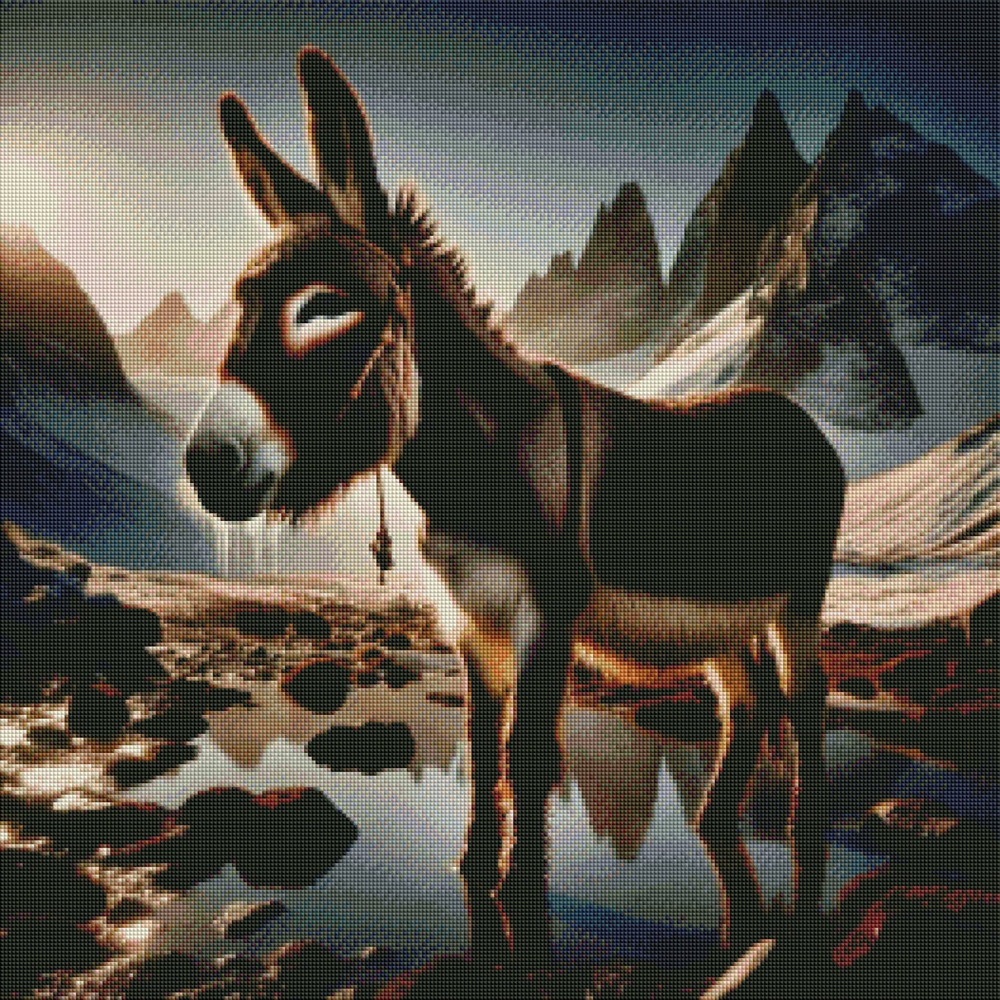 Donkey At Dawn by M.E. Divine Arts