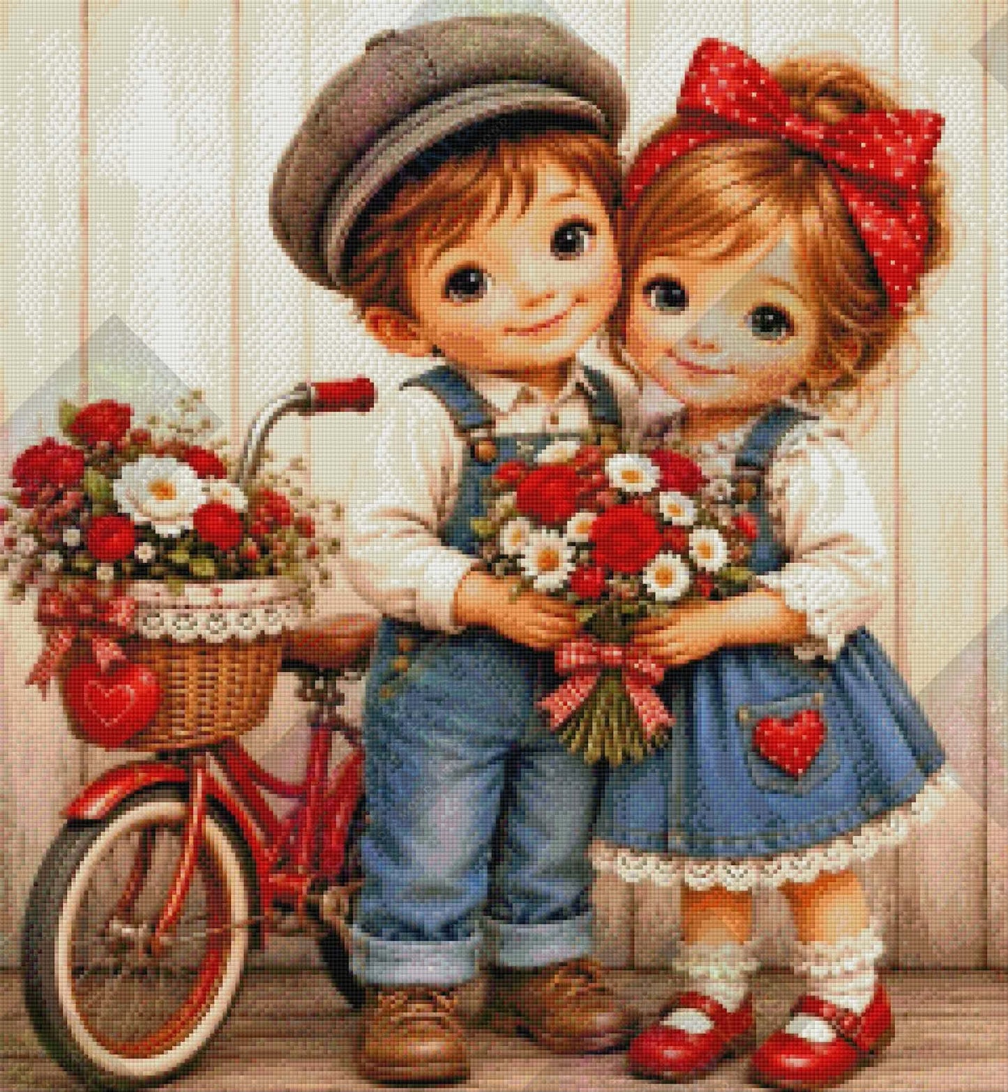 Little Lovebirds & Bicycle Blooms by Theresa Raymer (Starting At 90 Colors)