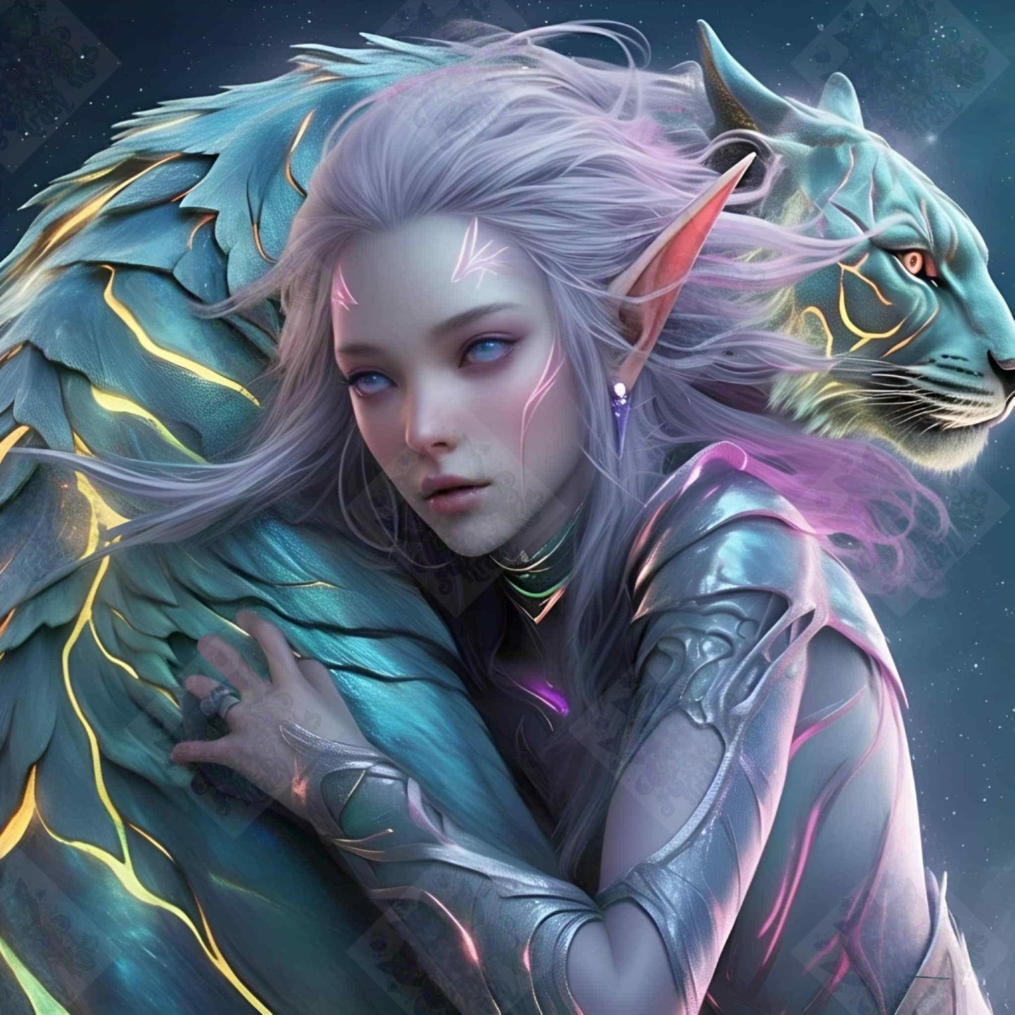 Lunar Huntress and The Cosmic Beast by Cindy Emery