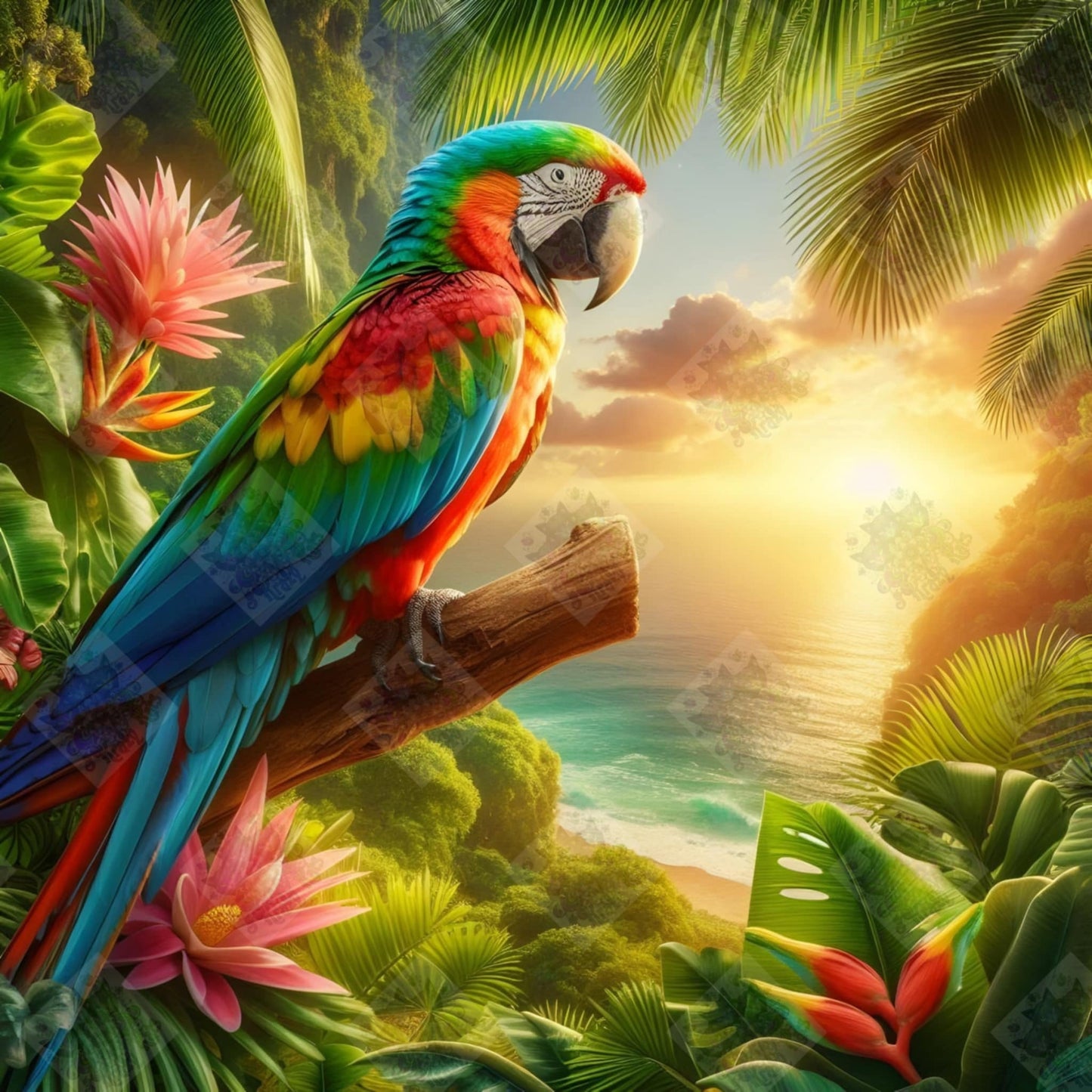 Macaw In The Everglades by Turtle Designz