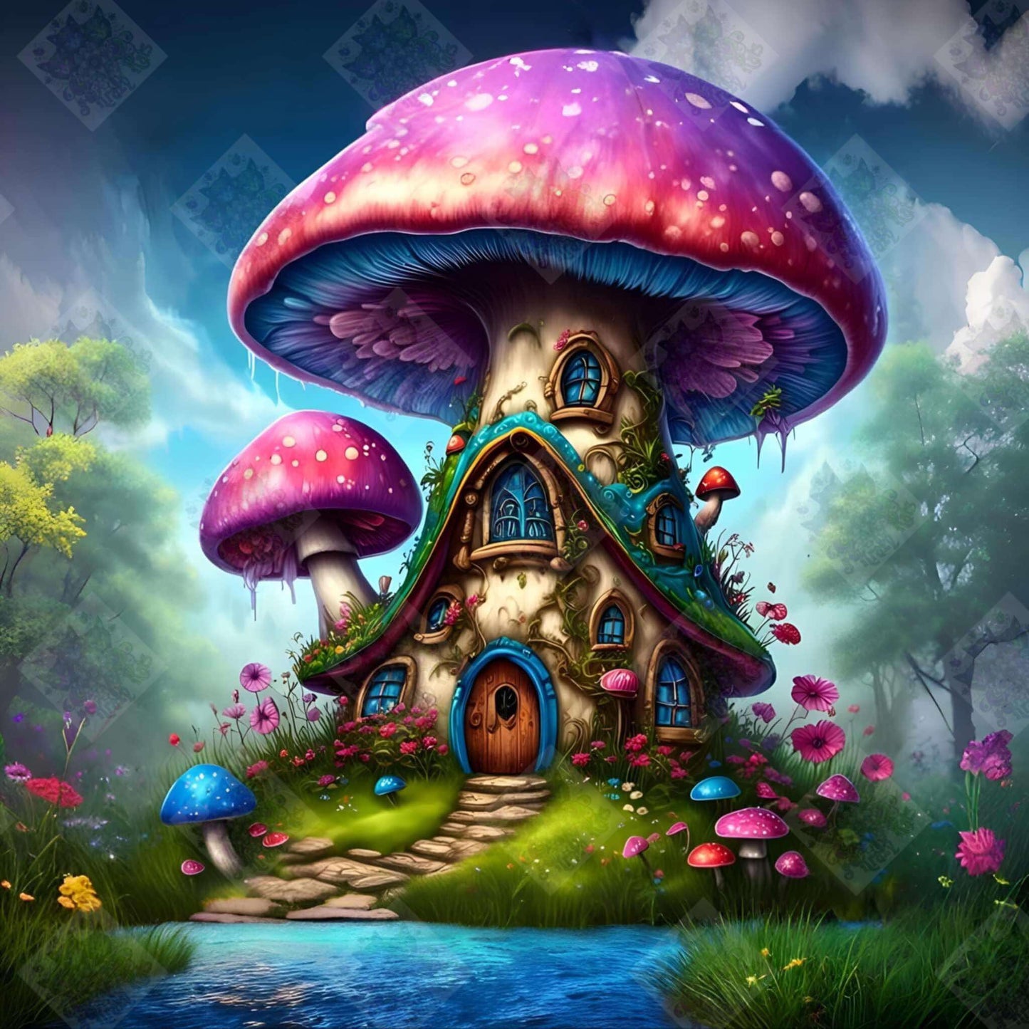 Mushroom House by Cindy Emery