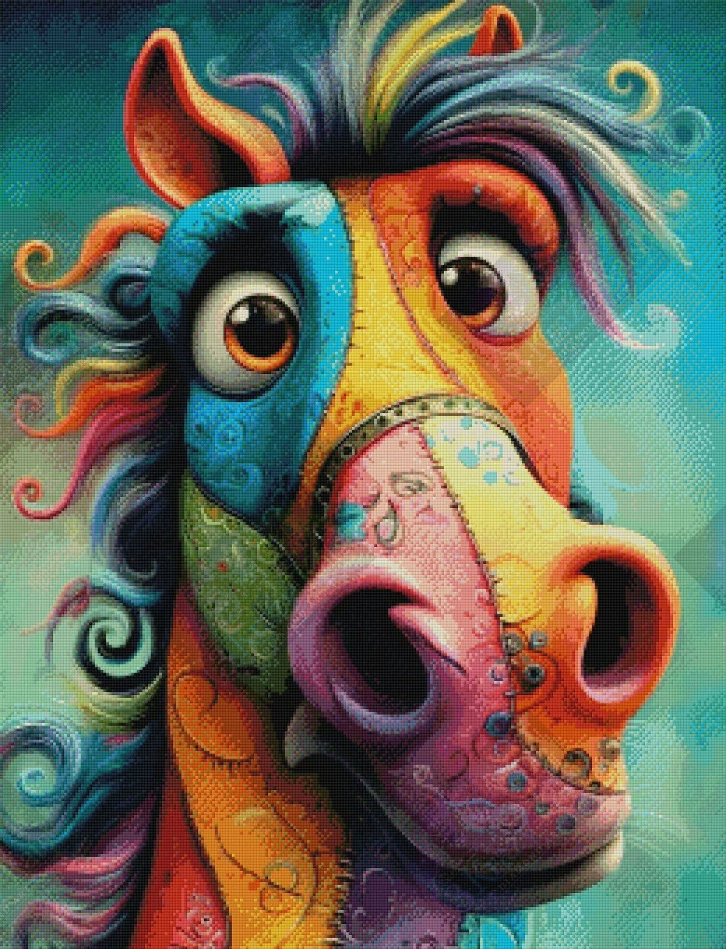 Patchwork Prancer by ChrisP Designs (Starting At 90 Colors)