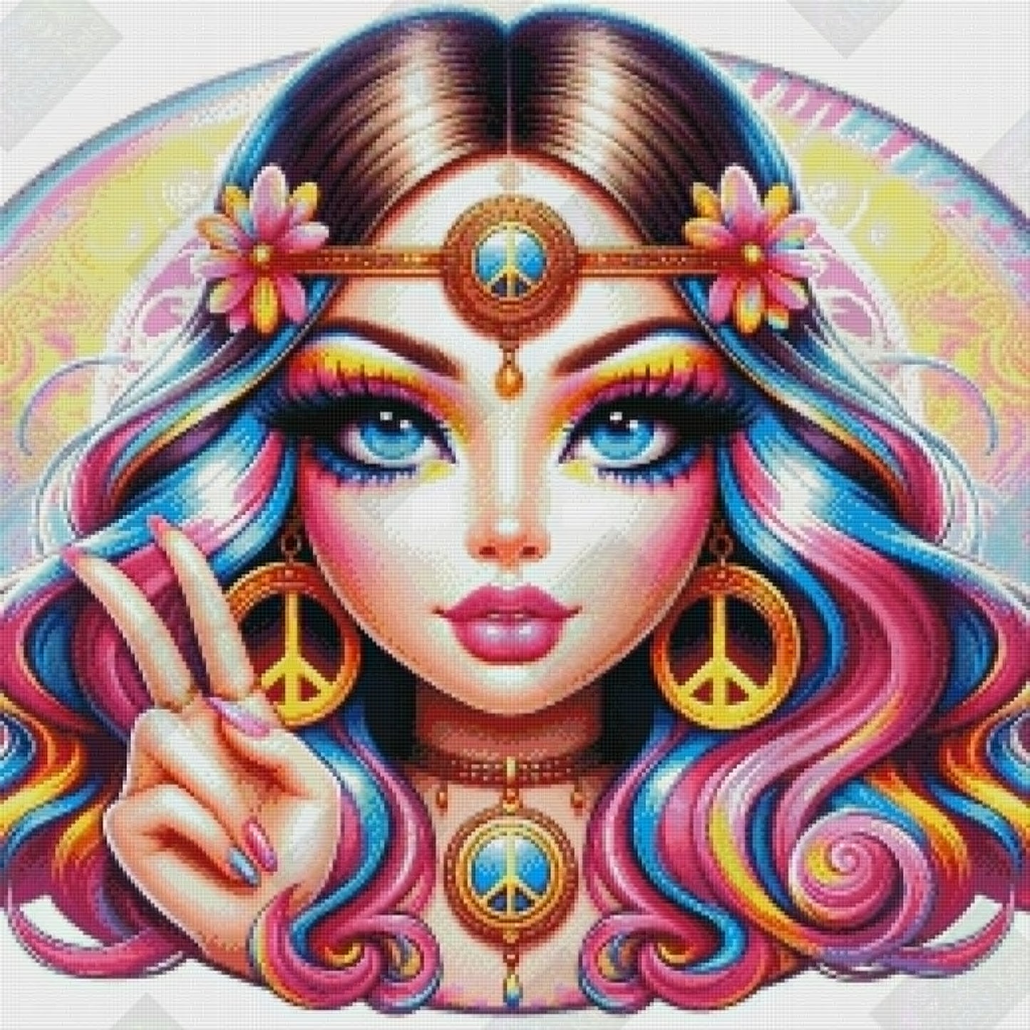 Peace In Full Color by Taza Creations (Starting At 80 Colors)