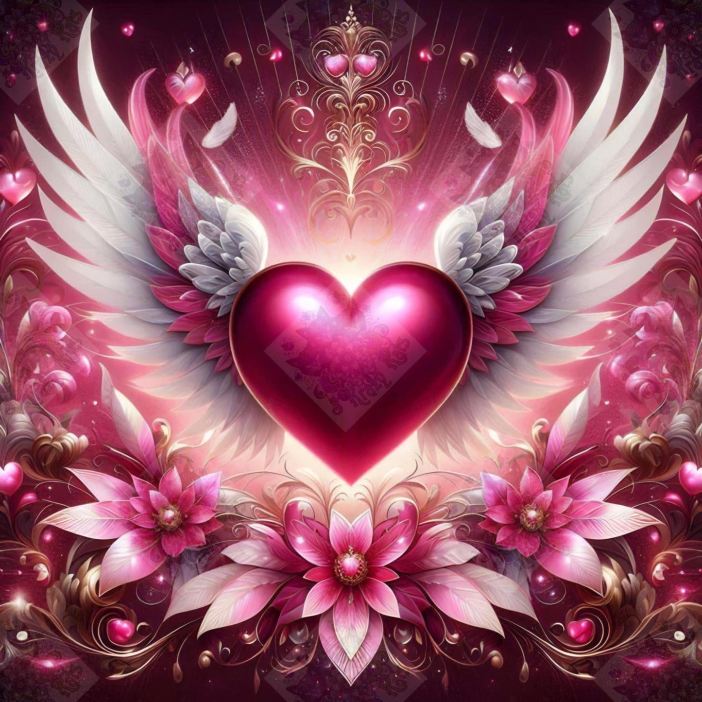 Memorial Hearts- Pink Heart by Theresa Raymer
