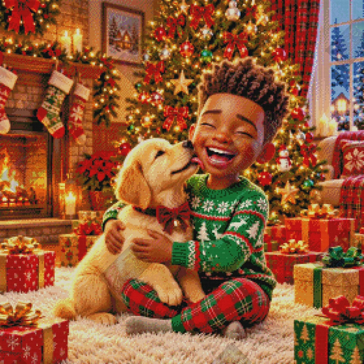 Puppy Kisses & Christmas Wishes by Stellar Designz (Starting At 90 Colors)