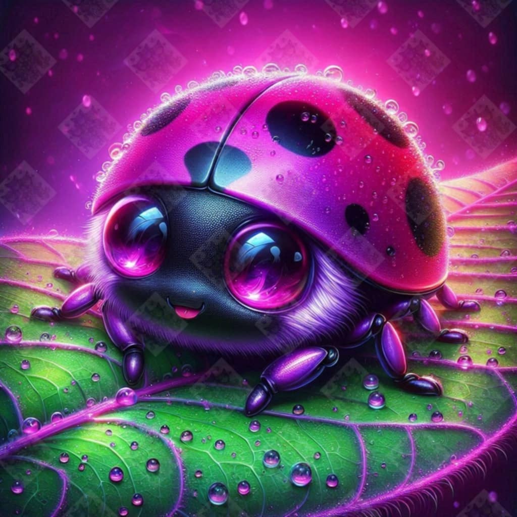 Purple Ladybug by Taza Creations