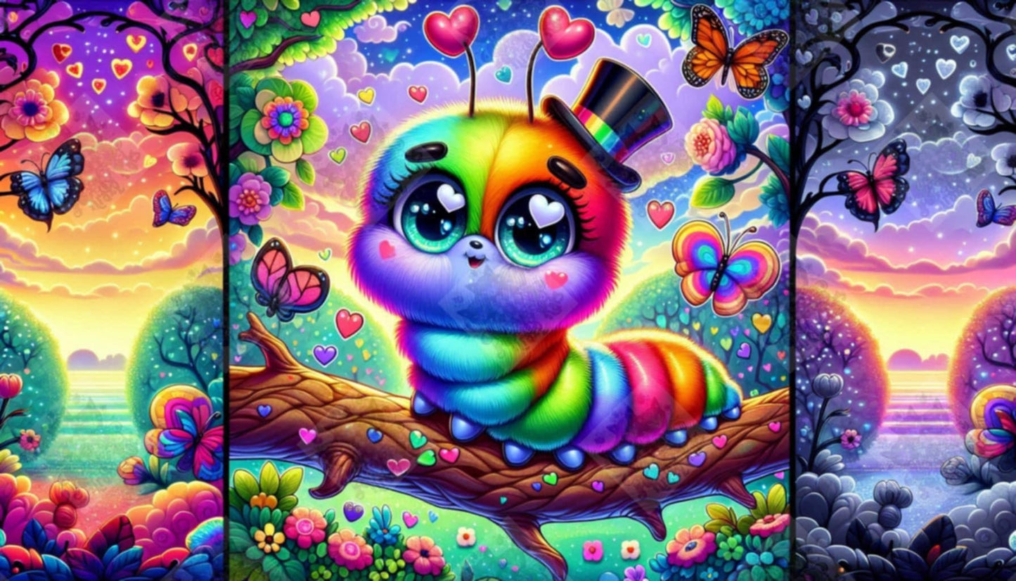 Rainbow Inch Worm by Taza Creations