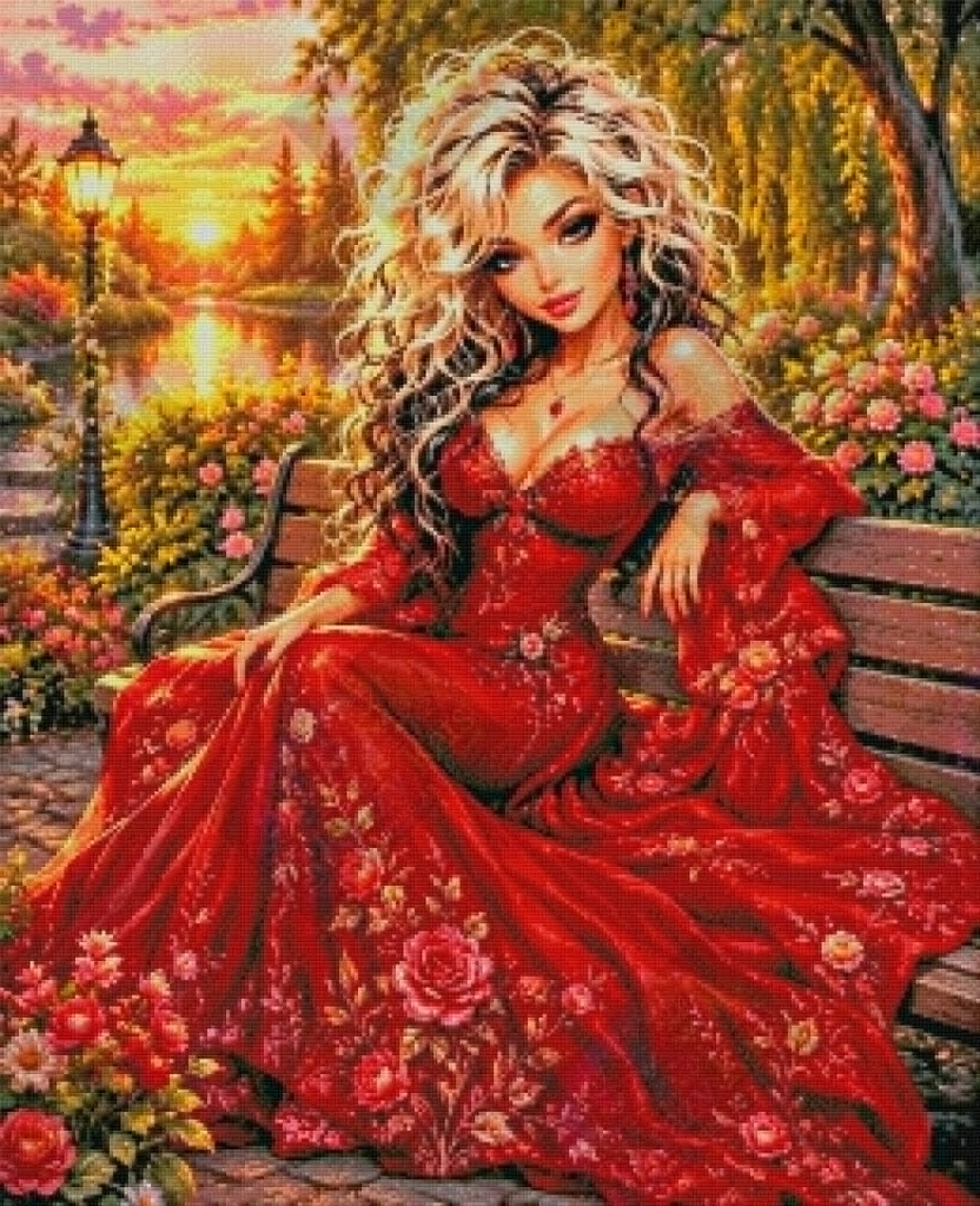 Red Garden Reverie by M.E. Divine Arts (90 Colors)