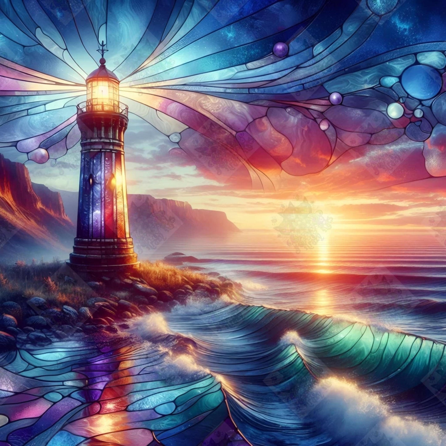 Sunrise At The Lighthouse by Stellar Designz