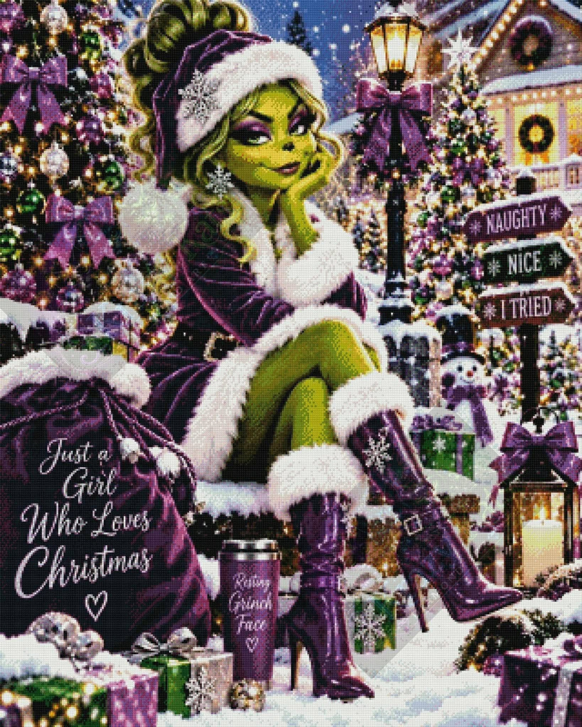 Too Glam To Give A Grinch (Purple) by M.E. Divine Arts (Starting At 90 Colors)
