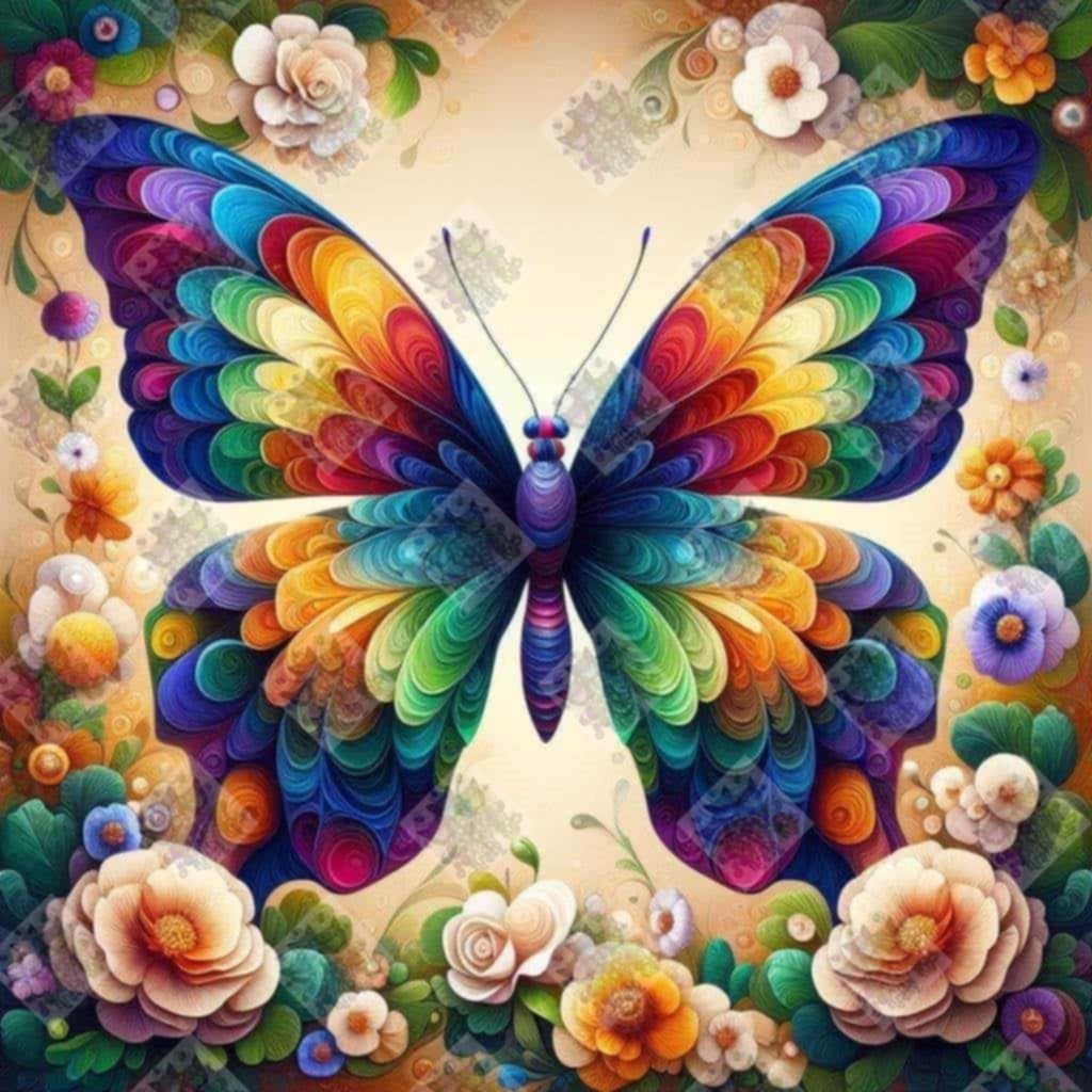 Vibrant Butterfly by Cindy Emery