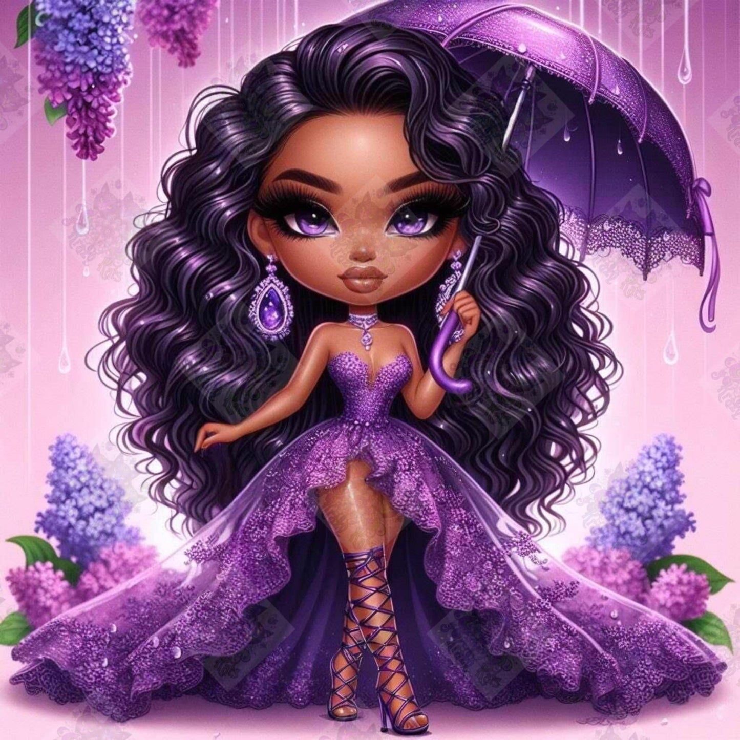 Walking In The Rain by M.E. Divine Arts