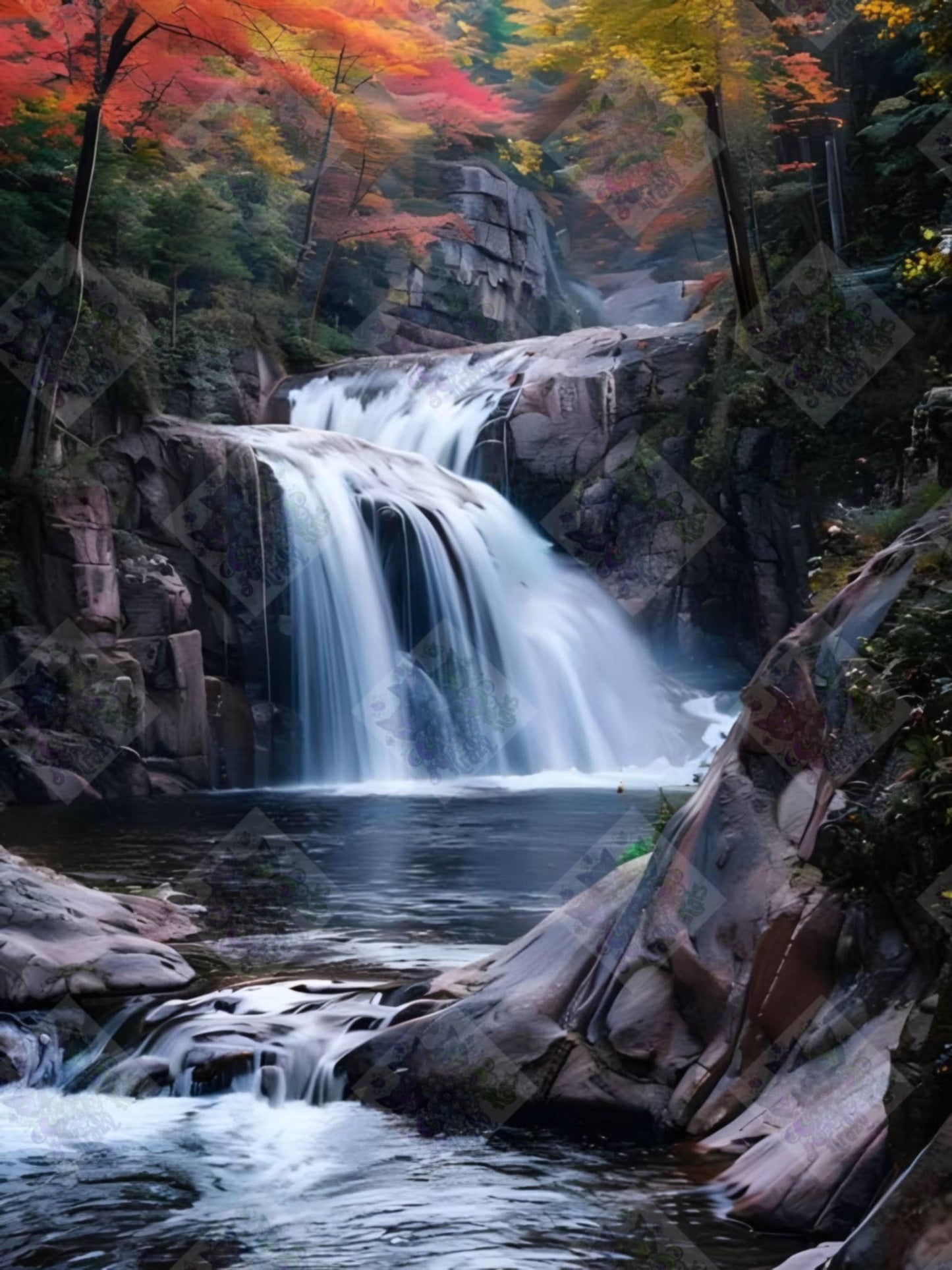 Where The Leaves Meet The Falls by Theresa Raymer
