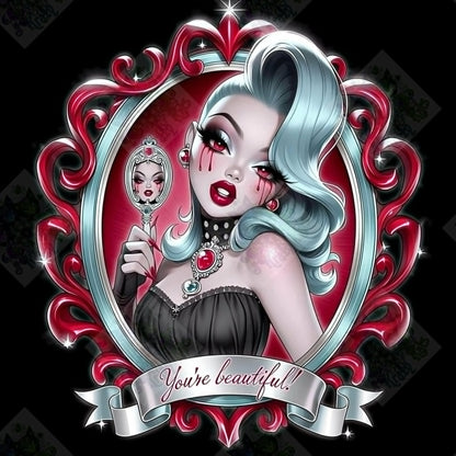 Mirror of Crimson Vanity by Taza Creations