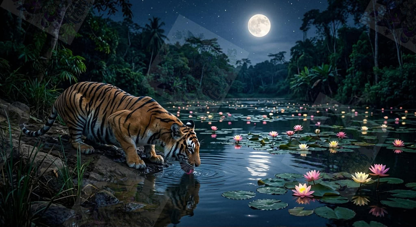 Where Lilies Kiss The Moon by M.E. Divine Arts