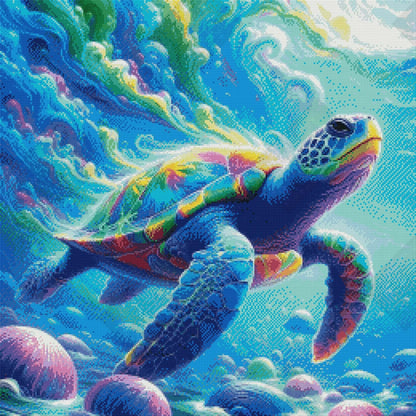 Vibrant Colored Turtle by Turtle Designz (Starting At 65 Colors)