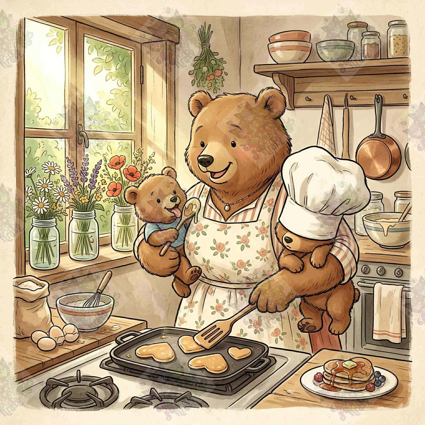 Mama Bear’s Morning Ritual by Stellar Designz