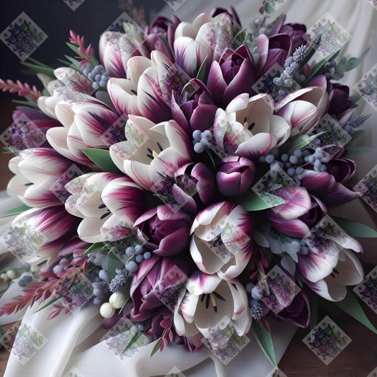 Wedding Tulips By M.E. Divine Arts