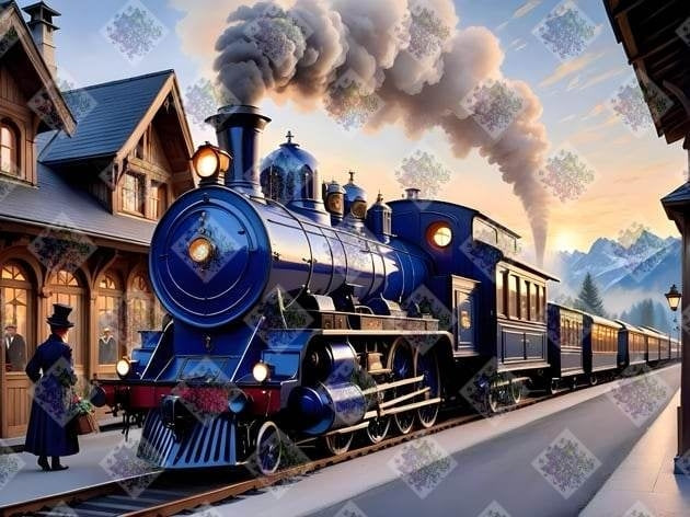 Steam Locomotive by Theresa Raymer