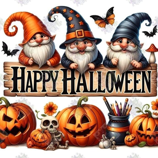 Happy Halloween Gnomes by M.E. Divine Arts