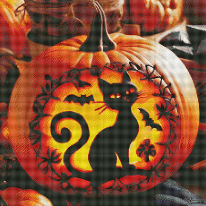 Black Cat Pumpkin by M.E. Divine Arts