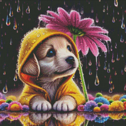 Puppies Raincoat by M.E. Divine Arts