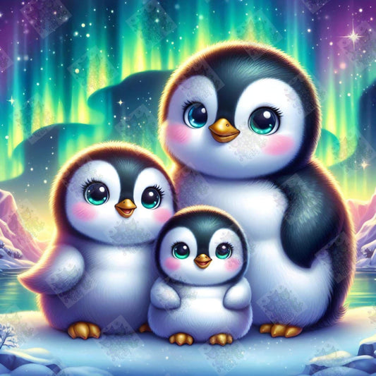 Waddles Of The Northern Lights by Theresa Raymer