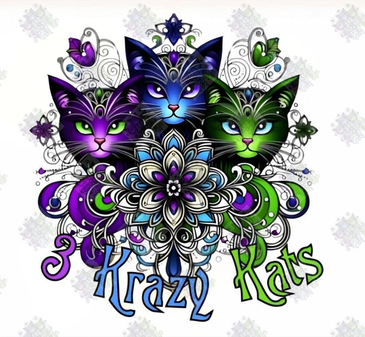 3 Krazy Kats Logo by M.E. Divine Arts