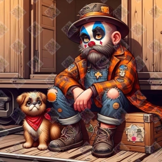 The Railroad Car Hobo by M.E. Divine Arts