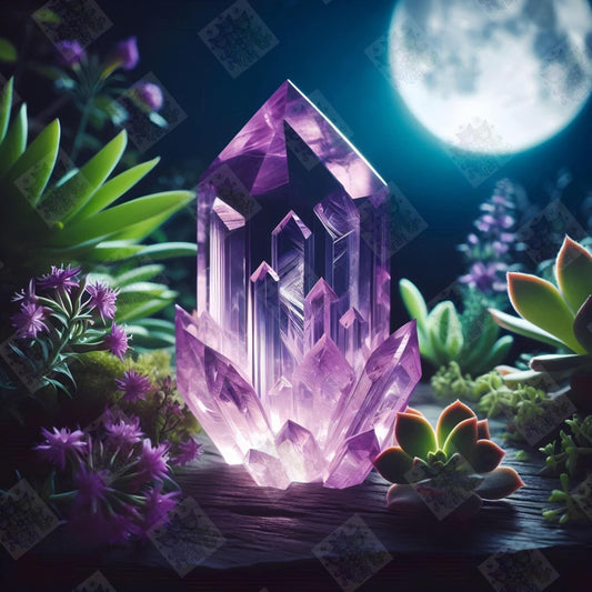 Amethyst Crystal by Turtle Designz