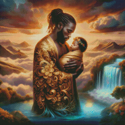 Golden Embrace Above The Clouds by M.E. Divine Arts
