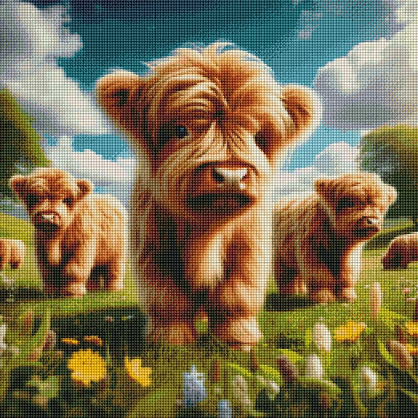 Meadows Of Mini Moo by M.E. Divine Arts
