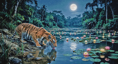Where Lilies Kiss The Moon by M.E. Divine Arts