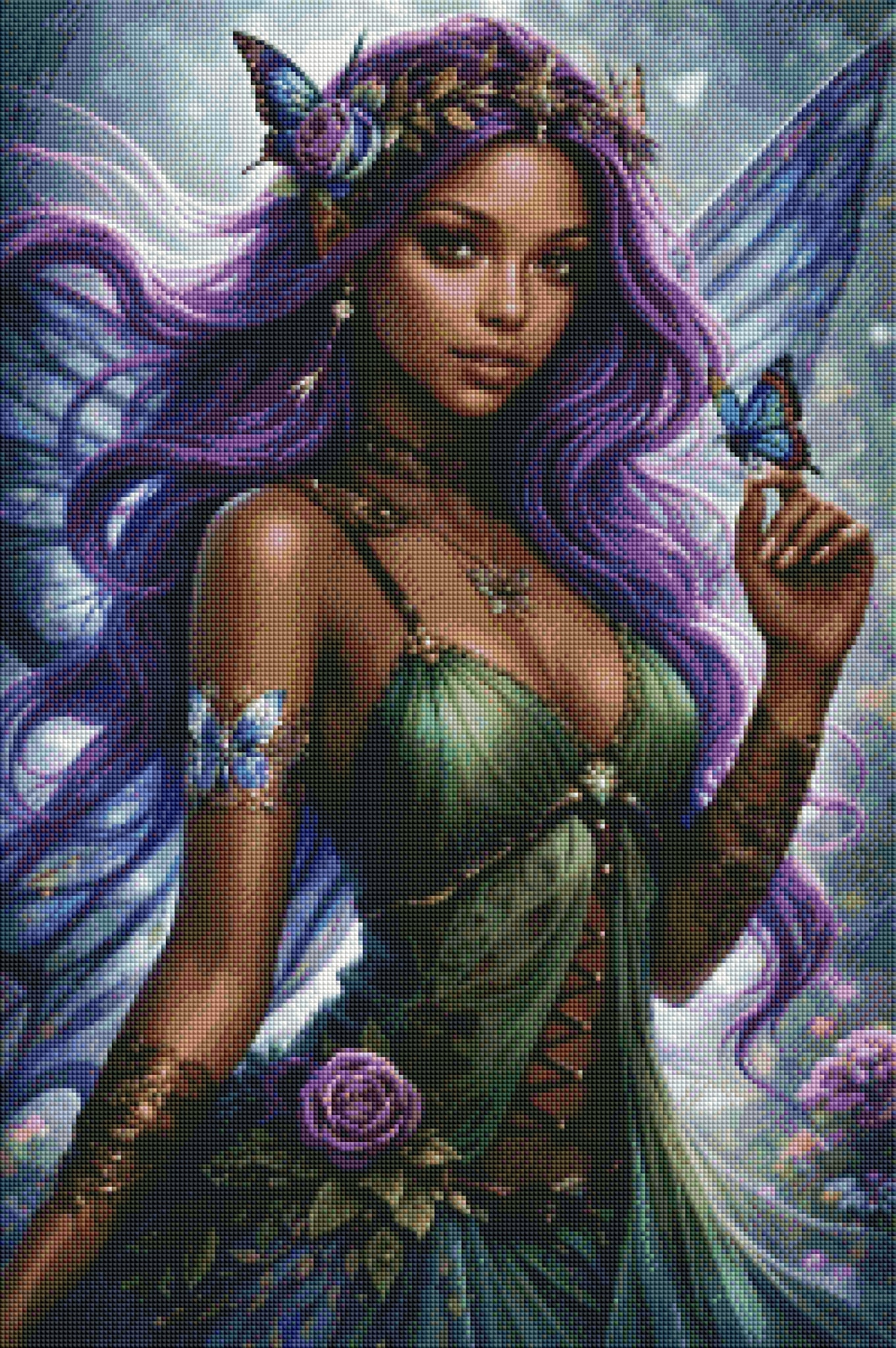 Lady Of The Enchanted Butterflies by Theresa Raymer