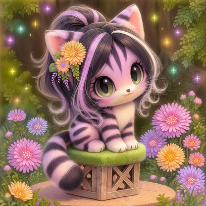 Paws Among Petals by Taza Creations