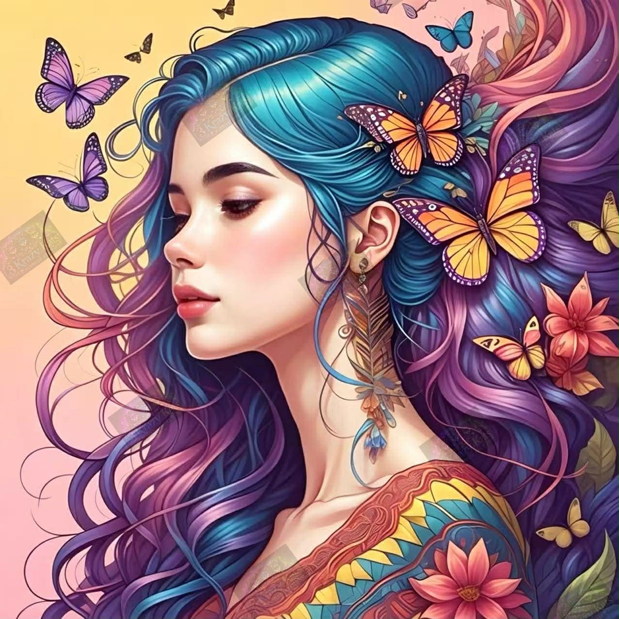Butterfly Maiden by Jennifer Opie (Starting At 65 Colors)