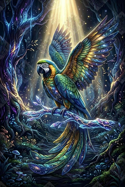 The Starlit Macaw by Stellar Designz