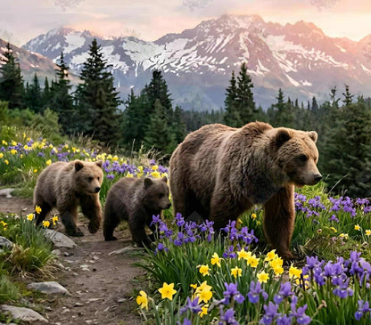 A Mother’s Path Through Spring by M.E. Divine Arts
