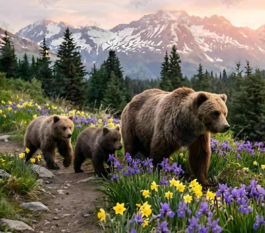 A Mother’s Path Through Spring by M.E. Divine Arts