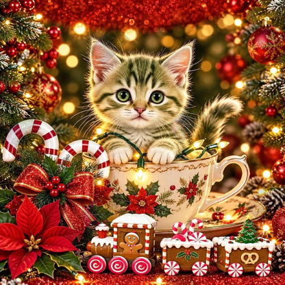 A Cup Of Christmas Purrfection by Cindy Emery (Starting At 90 Colors)