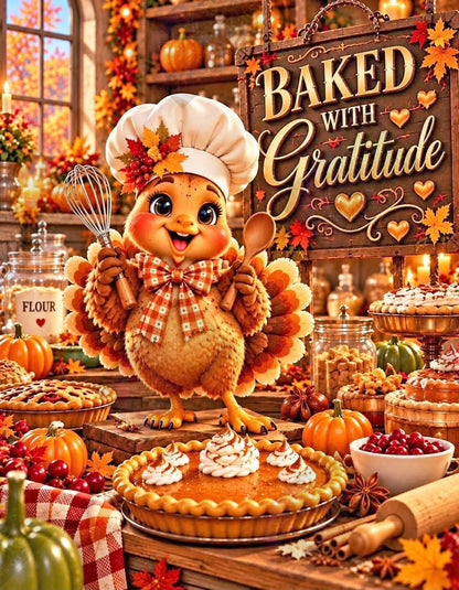 A Little Whisk Of Thanksgiving Joy by Jae The Goddess (Starting At 85 Colors)