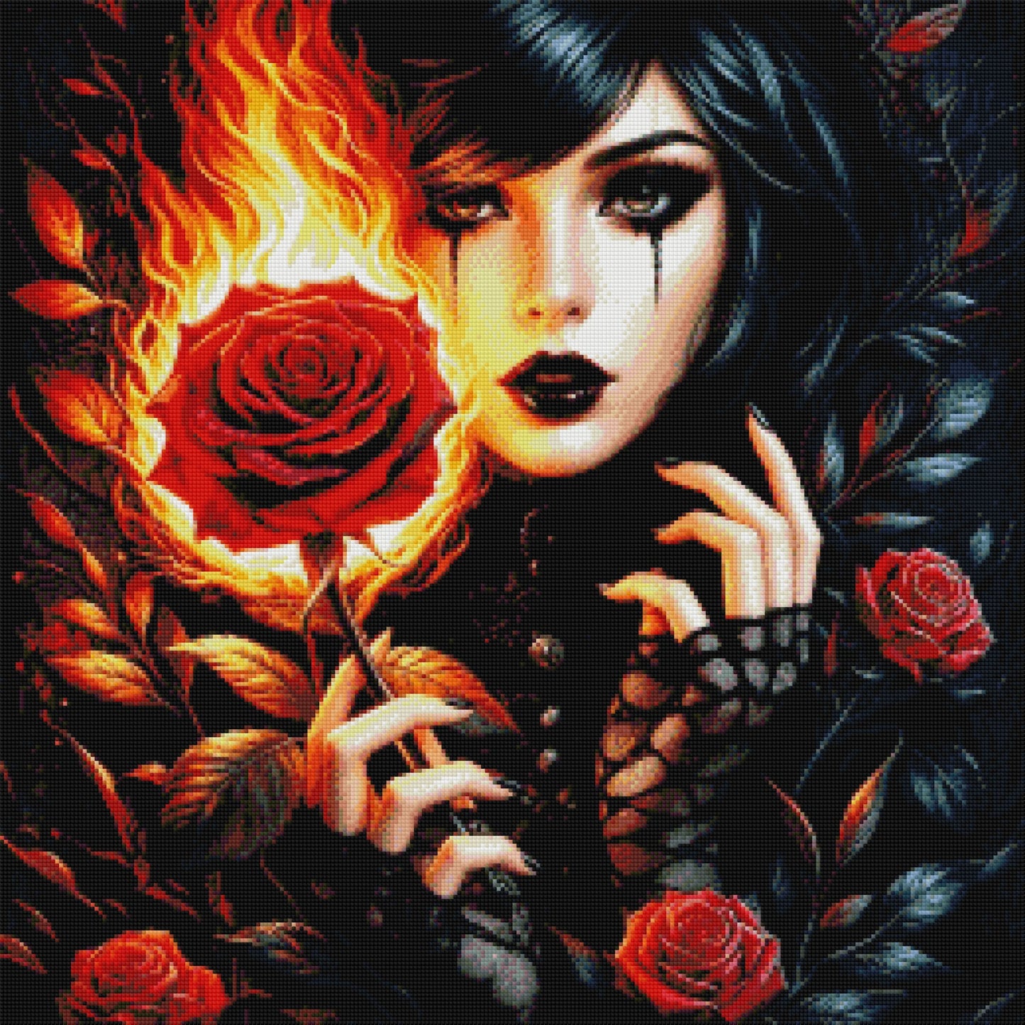 Where Fire Learns To Bloom by Taza Creations