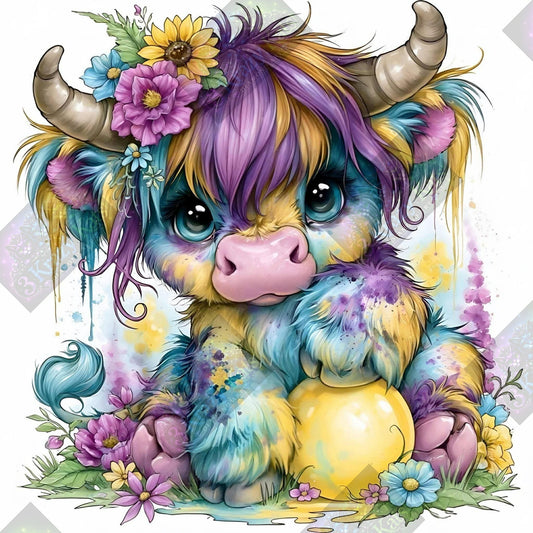 Blooming Little Moo by Taza Creations (Starting At 75 Colors)