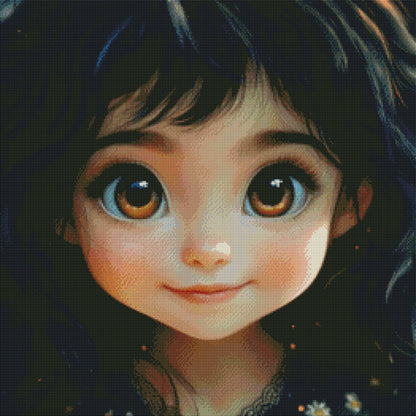 The Girl with the Golden Gaze by Taza Creations