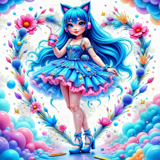 Cotton Candy Girl by Cindy Emery