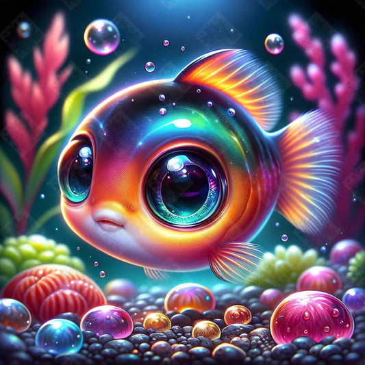 Colorful Goldfish by Taza Creations