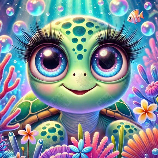 Coralina The Cutie Turtle by Theresa Raymer